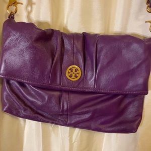 Purple Tory Burch Clutch